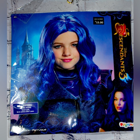 Disney Mal Descendant’s 3 Hair Wig - Picture 1 of 2